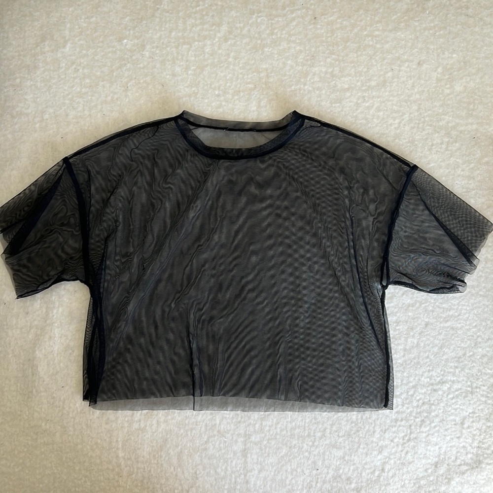 Black Mesh Top